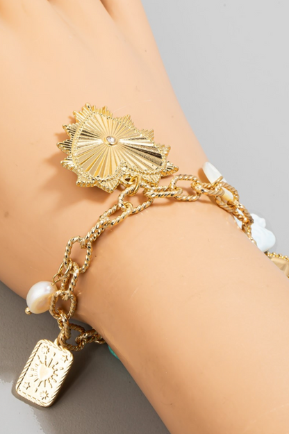 Mai Tai Stone Charm Bracelet