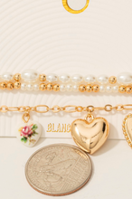 Load image into Gallery viewer, Meet Me Halfway Pearl Bracelet Set