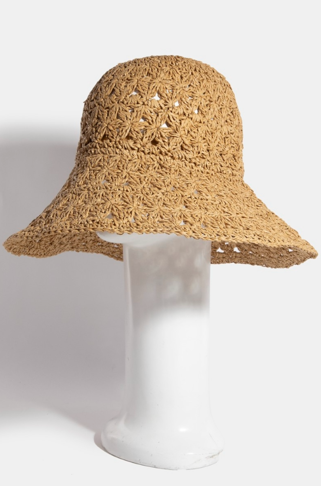 Dani Straw Bucket Hat Khaki
