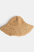 Load image into Gallery viewer, Dani Straw Bucket Hat Khaki