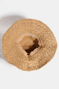 Dani Straw Bucket Hat Khaki