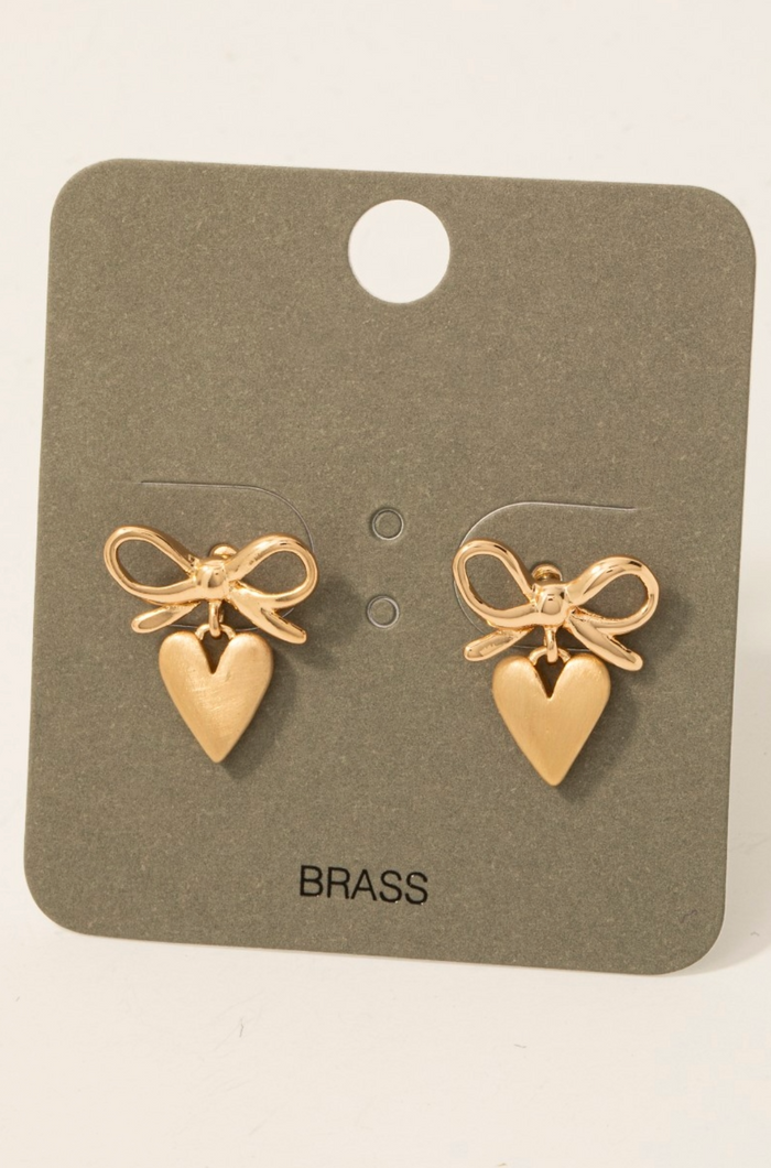 Sweetheart Metallic Earrings