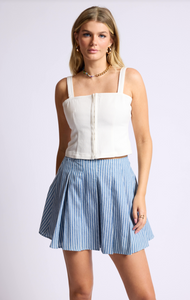 Delilah Bustier Denim Top