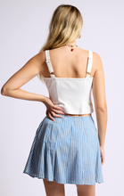 Load image into Gallery viewer, Delilah Bustier Denim Top