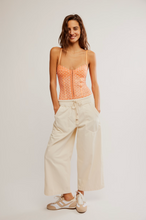 Load image into Gallery viewer, Printed Night Rhythm Bodysuit Peach Combo