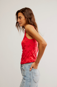 Full Bloom Eyelet Cami
