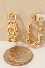 Load image into Gallery viewer, Sunset Blvd Chain Hoops