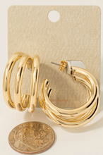 Load image into Gallery viewer, Falling Into Me Layered Hoops