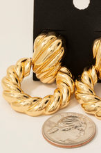 Load image into Gallery viewer, Times Up Twisted Earrings