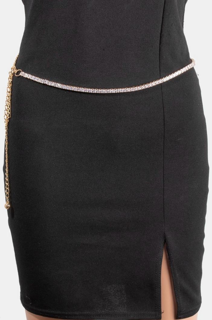 Your Call Rhinestone Belt