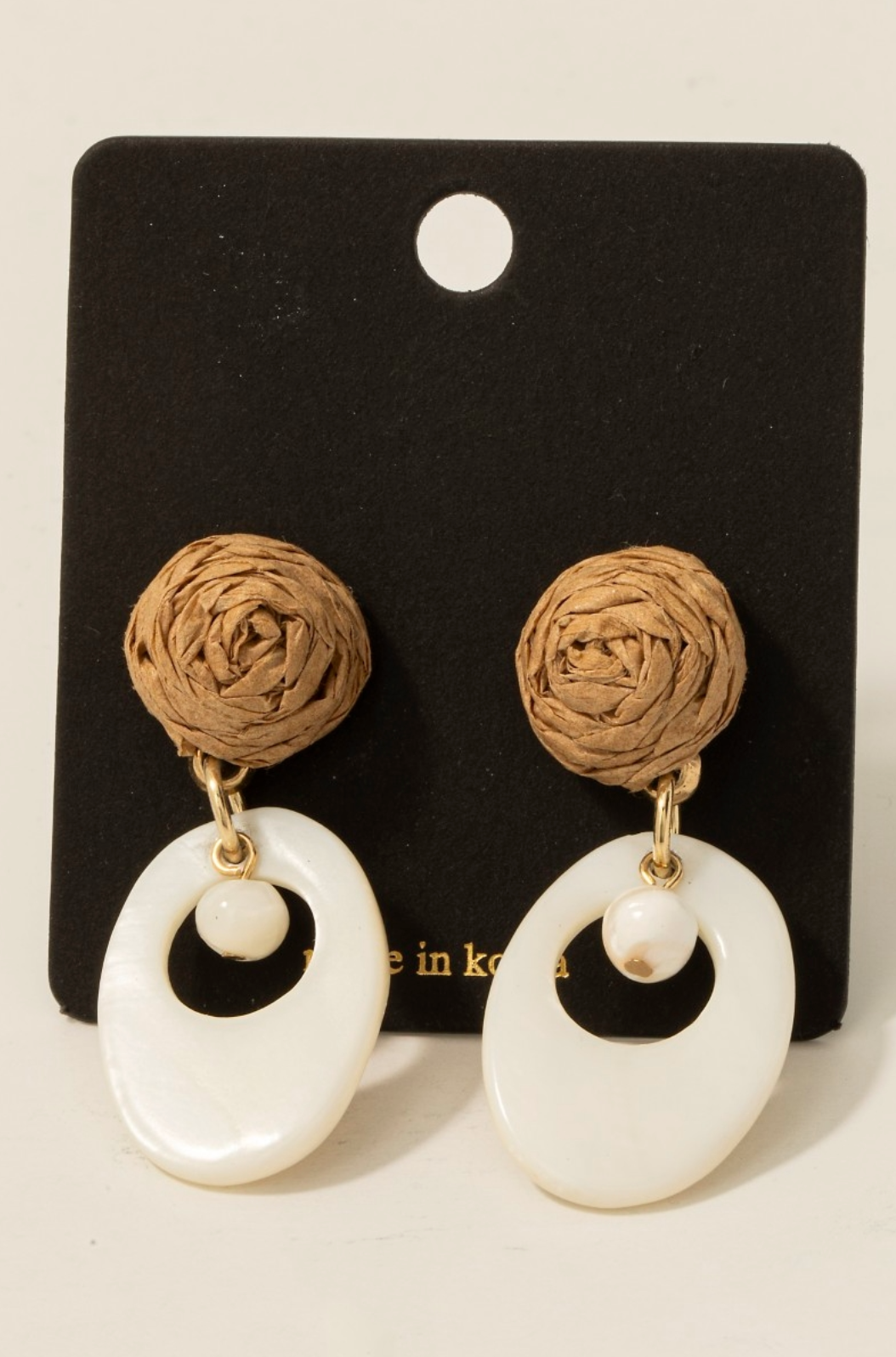 Marco Island Rattan Earrings