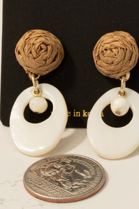 Marco Island Rattan Earrings