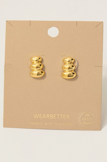 Never Forget You Tiered Earrings