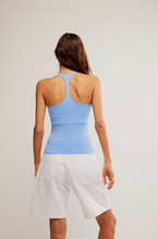 Load image into Gallery viewer, Clean Lines Racerback Blue Vista