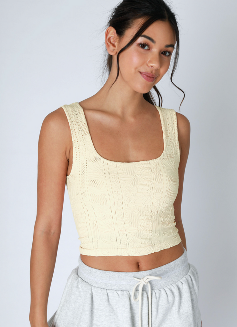 West Hollywood Lace Crop Top