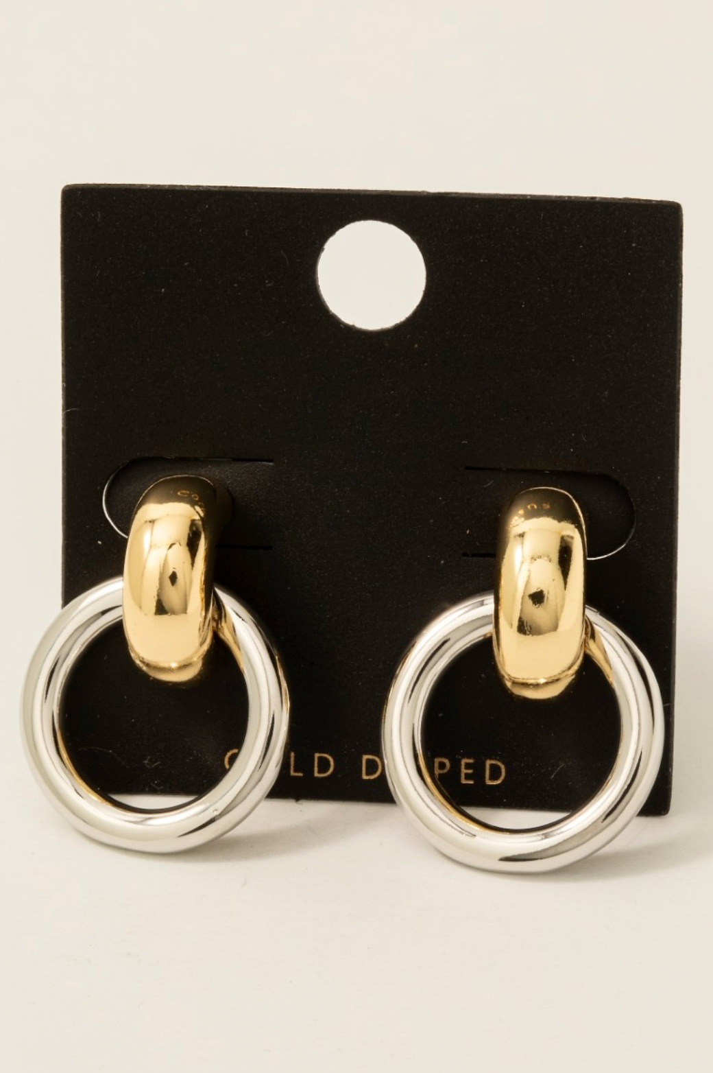 What's Next Two Tone Earrings