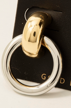 Load image into Gallery viewer, What&#39;s Next Two Tone Earrings