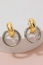 Load image into Gallery viewer, What&#39;s Next Two Tone Earrings