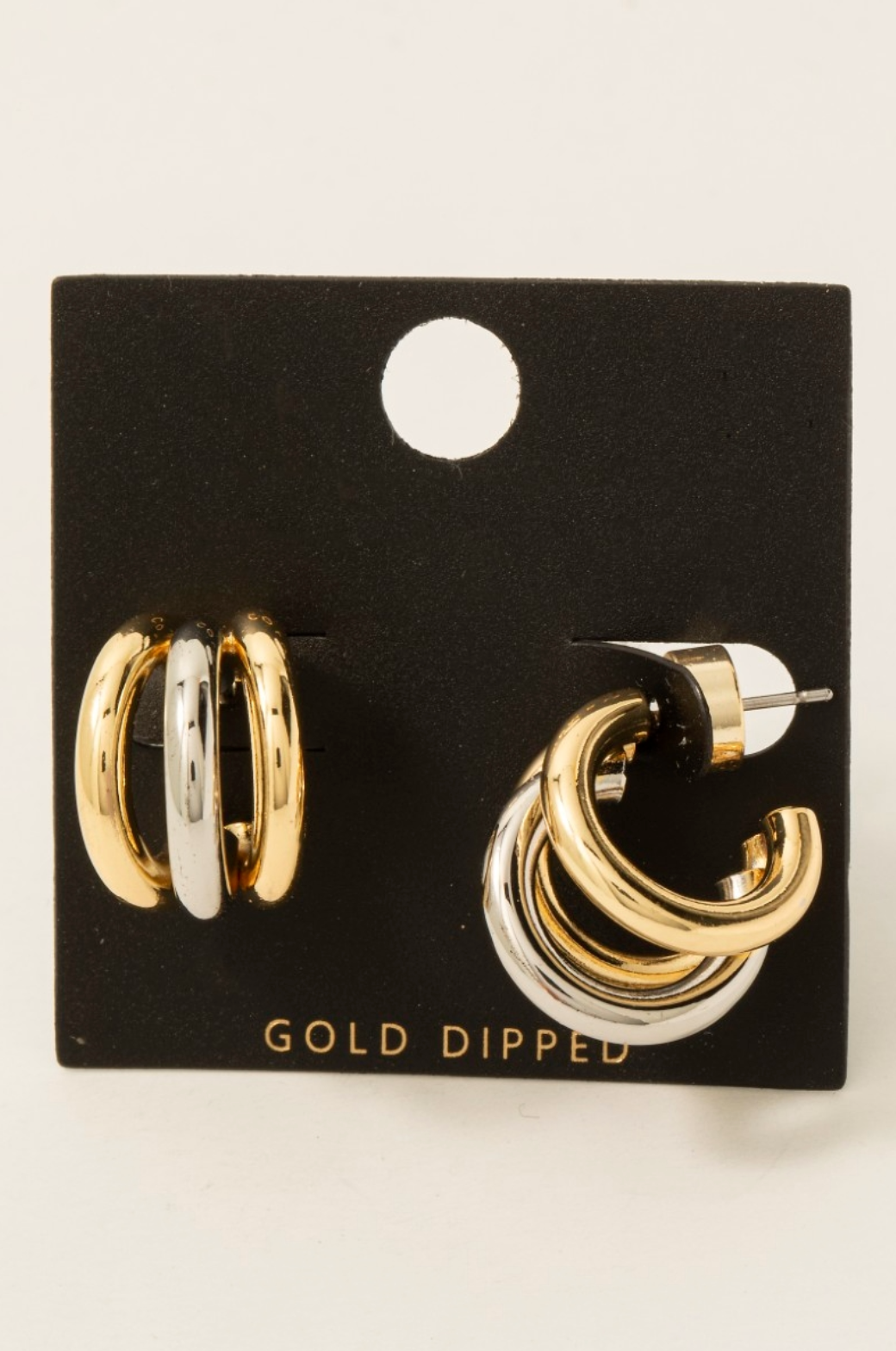 Door Closed Two Tone Hoops