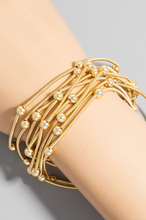 Load image into Gallery viewer, Miranda Metallic Bracelet Set Gold