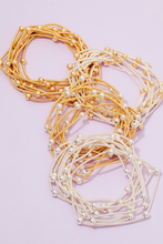 Load image into Gallery viewer, Miranda Metallic Bracelet Set Gold