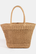 Load image into Gallery viewer, The Risk Braided Tote Khaki