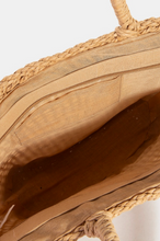 Load image into Gallery viewer, The Risk Braided Tote Khaki