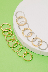 Welcome Here Chain Style Rings Set