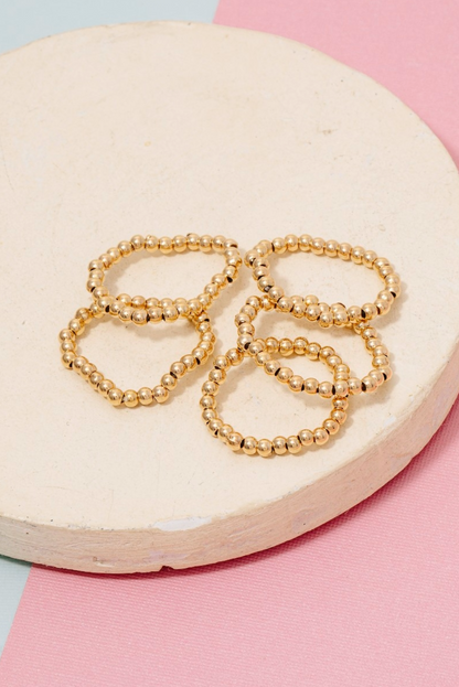 Amy Beaded Rings Set