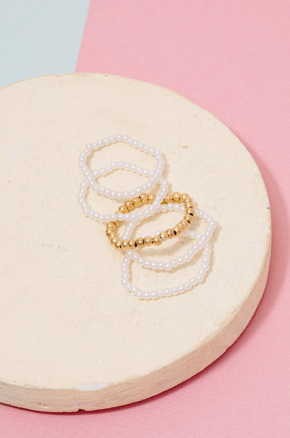 Jenny Pearl Rings Set
