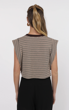Load image into Gallery viewer, One And Only Stripe Crop Tee
