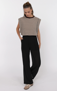 One And Only Stripe Crop Tee