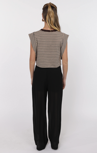 One And Only Stripe Crop Tee