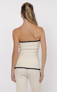 Abby Strapless Sweater Top