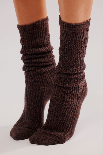 Staple Slouch Socks Espresso