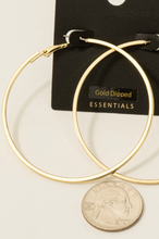 Load image into Gallery viewer, Latching On Hoop Earrings Gold