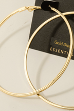 Load image into Gallery viewer, Latching On Hoop Earrings Gold