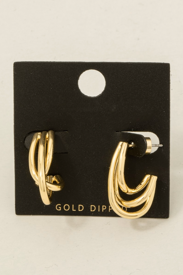 Looking At Me Oval Earrings