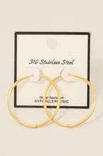 Load image into Gallery viewer, Fearless Large Hoop Earrings