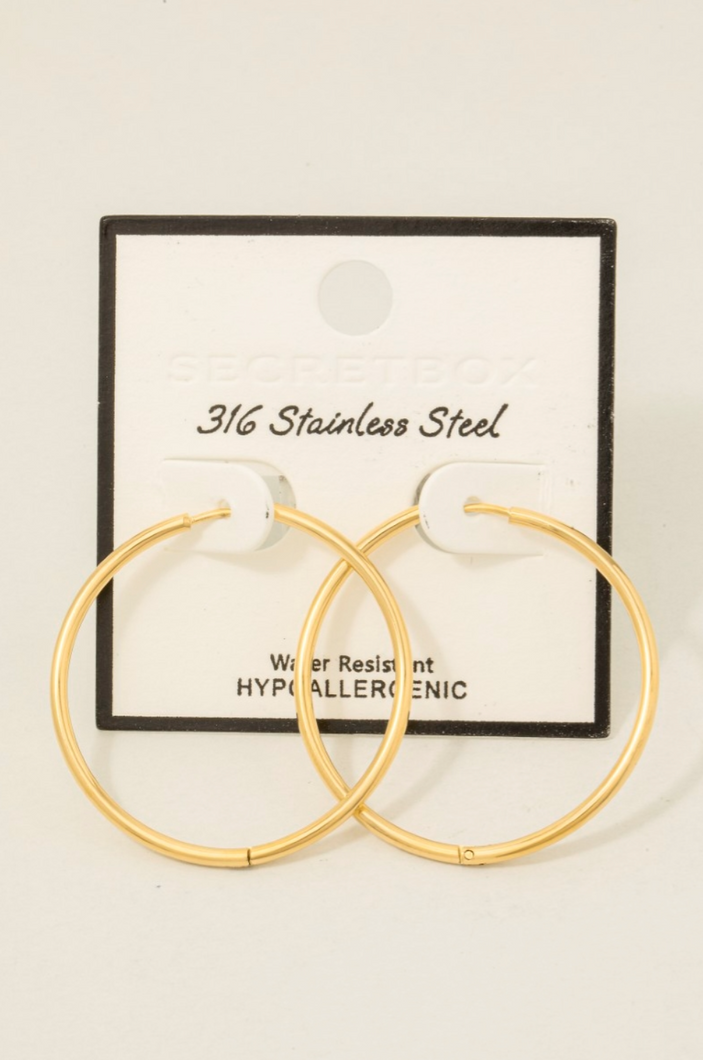 Fearless Large Hoop Earrings