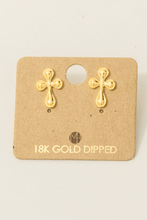 Load image into Gallery viewer, Monica Cross Earrings