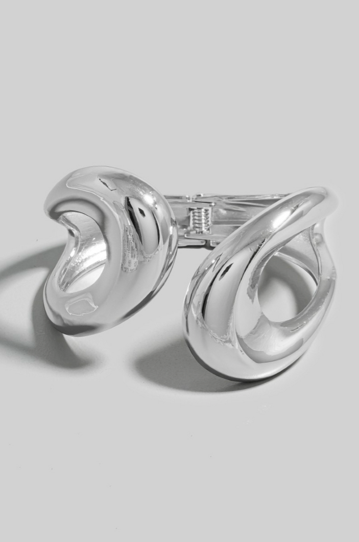 Hard Headed Cuff Bracelet Silver