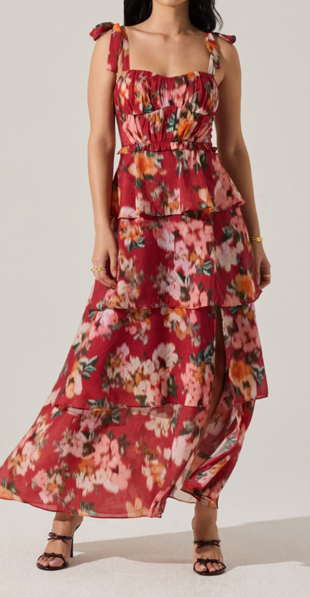 Mellorie Dress Red Floral