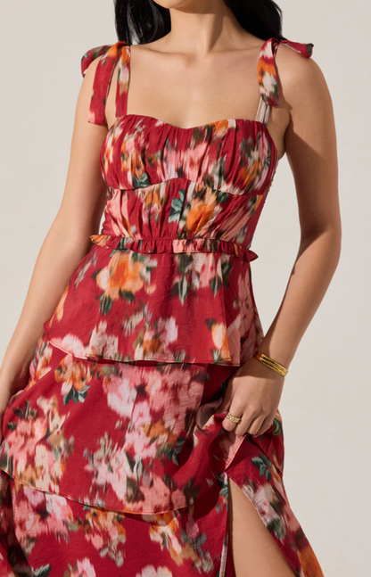 Mellorie Dress Red Floral