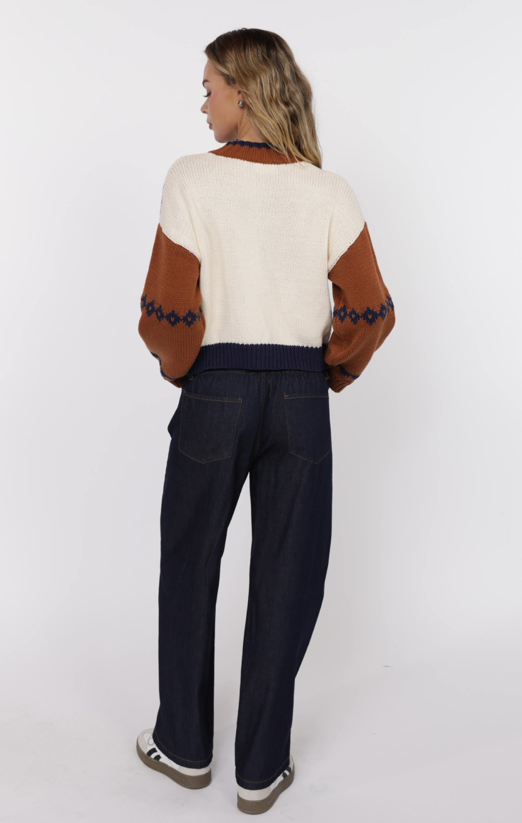 Sweet Rose Jacquard Zip Sweater Jacket