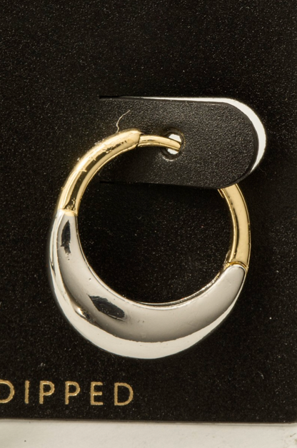 Second Place Two Tone Hoops