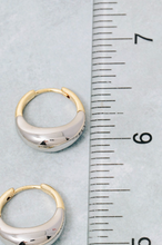 Load image into Gallery viewer, Second Place Two Tone Hoops