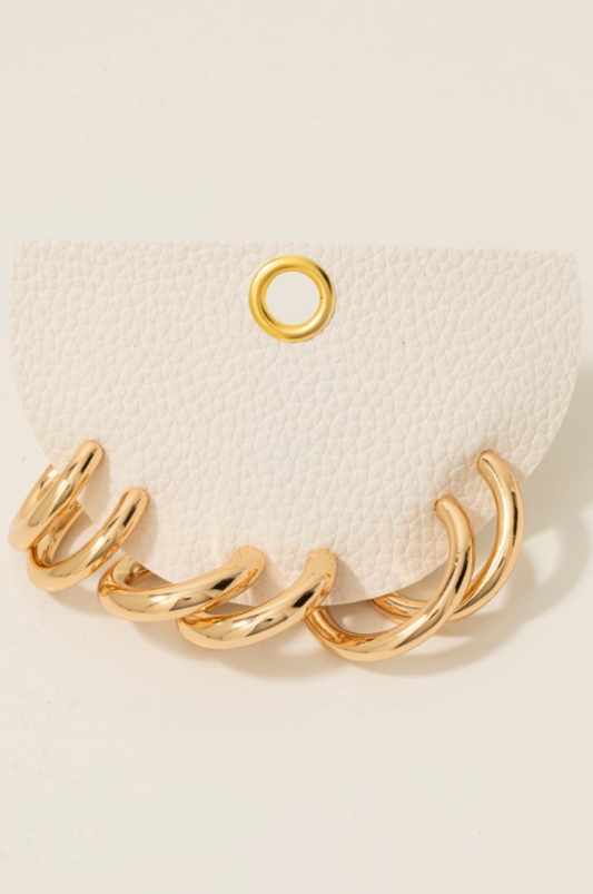 On My Mind Hoop Earrings Set