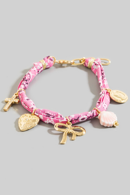 Give Way Bandana Bracelet Pink