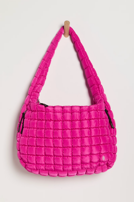 Quilted Carryall Bag Fuchsia Flirt
